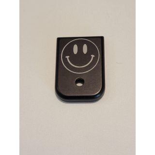 Glock Magazine End Plate - *ORPH*  - Anodize Black Smile Gen 1-4 , Blem