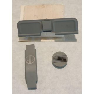 AR-15 Dust Cover - ORPH- - Cerakote Gray -Blemished  3 PC Combo-Trigger Guard And Forward Assist Cap