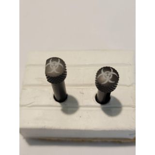 AR-15 Extended Takedown Pins -*ORPH* - Anodized - Gray - Bio Hazzard