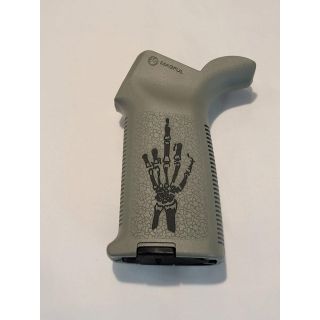 AR-15 Magpul MOE Grip - *Orph* - Cerakote Bull Shark Gray the Finger, Sample