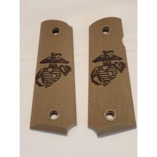 1911 Grip Panels *ORPH*  -  Tan Marine Grip