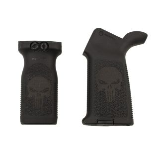 Magpul MOE + RVG Grip Set - Punisher Skull - Black