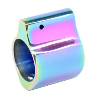 AR-15 Low Profile Gas Block (.750) – Steel, Rainbow PVD Coated