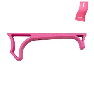Lightweight Aluminum Hand Stop for M-LOK Slots - Cerakote Pink