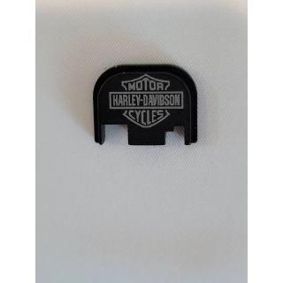 Glock Rear Slide Plate- *ORPH*  - Anodize Black Harley D. Gen 1-4 , Customer over run