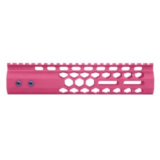 9″ Air Lite Honeycomb M-LOK Free Float Handguard - Custom Cerakote Prison Pink