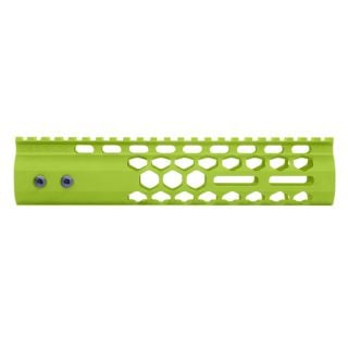 9″ Air Lite Honeycomb M-LOK Free Float Handguard - Custom Cerakote Zombie Green