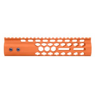 9″ Air Lite Honeycomb M-LOK Free Float Handguard - Custom Cerakote Hunter Orange