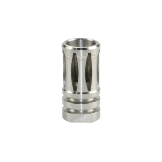 .223/556 Bird Cage Style Stainless Steel Muzzle Brake AR15 1/2x28 thread pattern