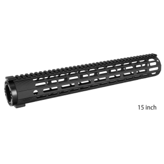 AR-10 - 308  Handguard M-LOK Series Free Float - Ultra Light w/Barrel Nut , Low Profile-15in