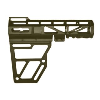 AR-15 Skeletonized Pistol Arm Brace – Cerakote OD Green