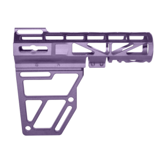AR-15 Skeletonized Pistol Arm Brace – Cerakote Bright Purple