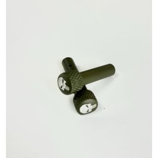 AR-15 Extended Takedown Pins - Punisher Skull - Cerakote OD Green