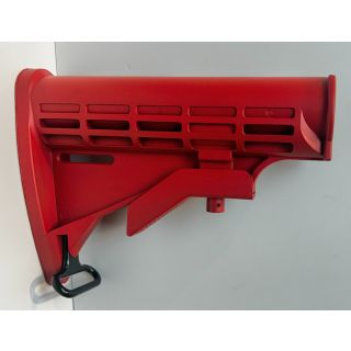 T6 Collapsible Standard Version Stock Body - Mil Spec - Cerakote Firehouse Red