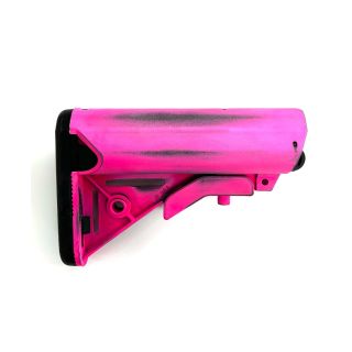 Sopmod style adjustable stock *ORPH* -Distressed Prison Pink - Punisher (Blemish)
