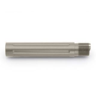 AR-15 Fluted Pistol Buffer Tube | Lightweight 6061 Aluminum | Bull Shark Gray