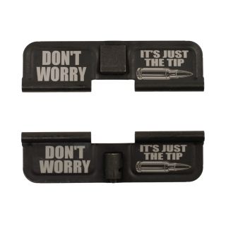 AR-15 Dust Cover - Don't Worry It's Just the Tip - Double Image -  Phosphate Black