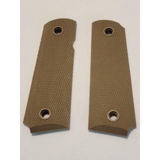 1911 Grip Panels *ORPH*  -  Light Brown Plain