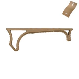 Lightweight Aluminum Hand Stop for M-LOK Slots - Cerakote Magpul FDE