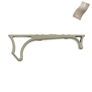 Lightweight Aluminum Hand Stop for M-LOK Slots - Cerakote Bull Shark Grey