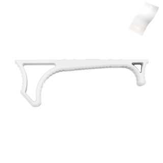Lightweight Aluminum Hand Stop for M-LOK Slots - Cerakote Bright White