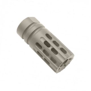.30 Cal Custom Muzzle Brake | AR-10 & AR-15, 5/8×24 - Cerakote Bull Shark Gray