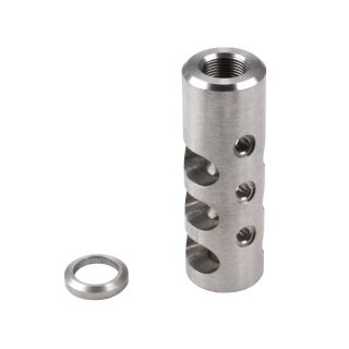 .223/556 3 port Stainless Steel Muzzle BrakeAr15 1/2x28 thread pattern