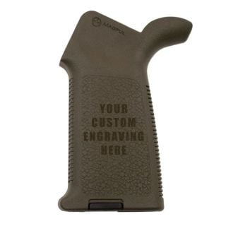 AR-15 Magpul MOE Grip | Cerakote Colors + Custom Laser Engraved