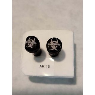AR-15 Extended Takedown Pins -ORPH- Anodized -Black Zombie Hunter