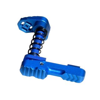Presma AR-15 DPMS AR 308 Ambidextrous Extended Modular Magazine Release & Catch Button, Anodized Blue