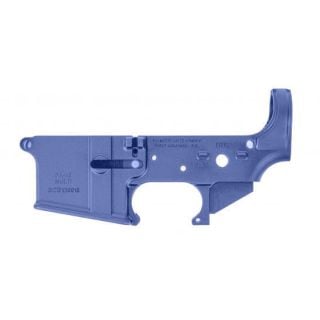 PSA AR-15 "Stealth" Stripped Lower Receiver - Cerakote NRA Blue