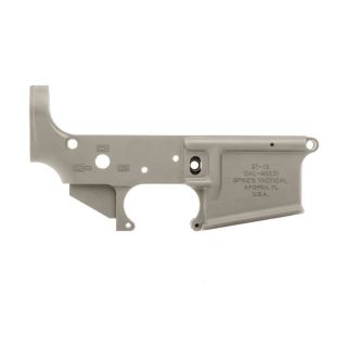 Spike's Tactical No Logo II AR-15 Stripped Lower Receiver | Cerakote Bull Shark Gray