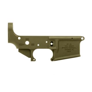 Spike's Tactical No Logo II AR-15 Stripped Lower Receiver | Cerakote Noveske Bazooka Green