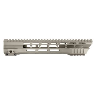 M-LOK Free Float Slant Cut Quad Rail Handguard for AR-15 | Bull Shark Gray