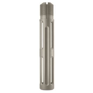 AR-15 Skeletonized Pistol Buffer Tube | Lightweight Receiver Extension | Bull Shark Gray