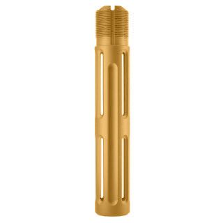 AR-15 Skeletonized Pistol Buffer Tube | Lightweight Receiver Extension | Gold