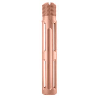 AR-15 Skeletonized Pistol Buffer Tube | Lightweight Receiver Extension | Rose Gold