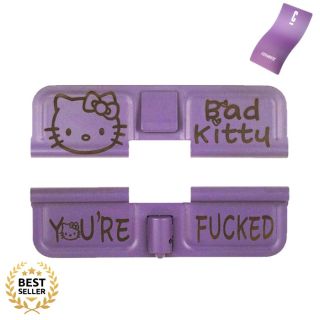 Hello Kitty AR-15 Dust Cover | Cerakote Purple