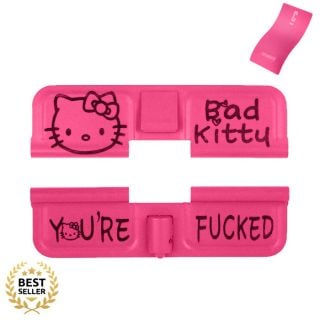 Hello Kitty AR-15 Dust Cover | Cerakote Prison Pink