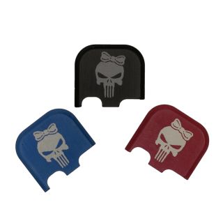 Rear Slide Plate for Glock 43, 43x and 48 - Punisher Girl