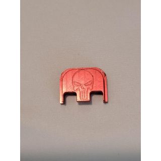 Glock Rear Slide Plate- *ORPH*  - Anodize Red Punisher, Gen 1-5