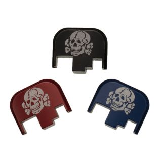 S&W M&P Full Size Rear Slide Plate - Death's Head