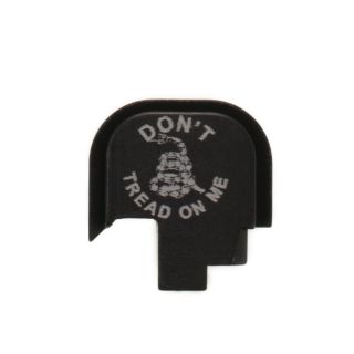 S&W Shield - Rear Slide Plate - Don't Tread on Me - Anodized Black