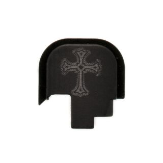 S&W Shield - Rear Slide Plate - Holy Cross - Anodized Black