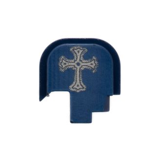 S&W Shield - Rear Slide Plate - Holy Cross - Anodized Blue