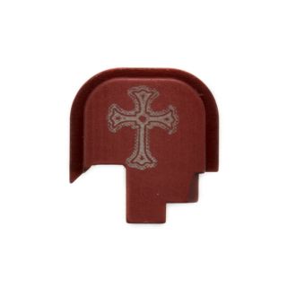 S&W Shield - Rear Slide Plate - Holy Cross - Anodized Red