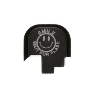 S&W Shield - Rear Slide Plate - SMILE! - Anodized Black
