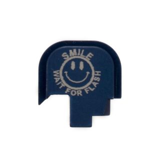 S&W Shield - Rear Slide Plate - SMILE! - Anodized Blue