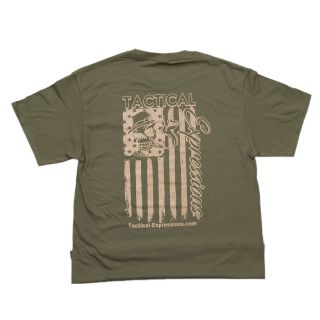 Tactical T-Shirt - Mechanic Flag - ODG