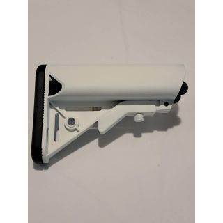 Sopmod style adjustable stock - *ORPH* Cerakote White (BLEM) Plain